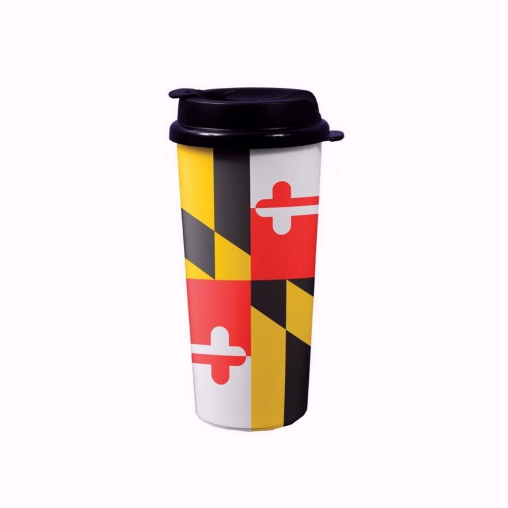 Maryland Flag Drinking Travel Mug Tumbler - NEW Fast Ship